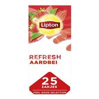 Lipton thee Feel Good Selection, Zwarte thee aardbei, doos van 25 zakjes - thumbnail