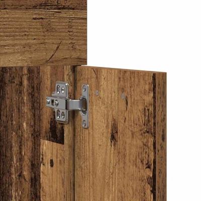 Badkamermeubelset Wandgemonteerd 4 pcs Oudhout Bewerkt hout