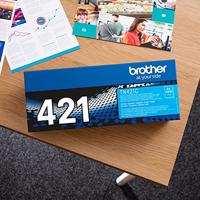 Brother TN-421C Cartridge Cyaan toners & lasercartridge - thumbnail