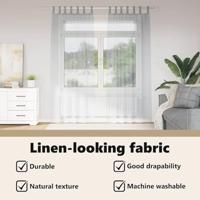 VidaXL Voile gordijn 2 pcs donkergrijs 245 x 140 cm polyester - thumbnail