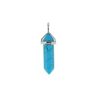 Edelstenen Hanger Howliet Blauw Dubbeleinder - thumbnail