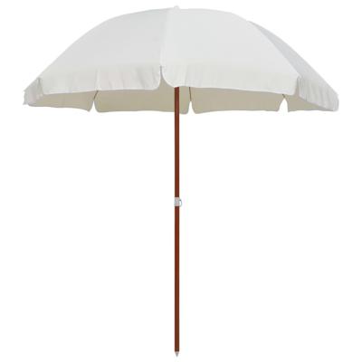Parasol met stalen paal 240 cm zandkleurig