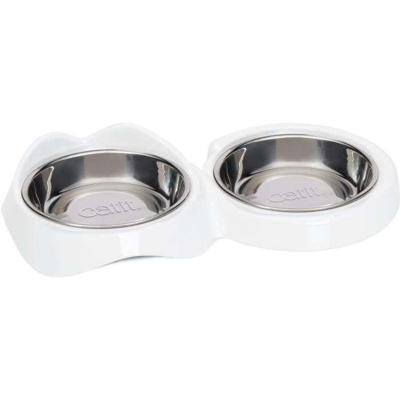 Catit PIXI voederbak dubbel, wit