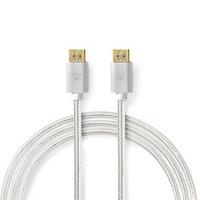 DisplayPort-Kabel | DisplayPort Male | DisplayPort Male | 8K@60Hz | Verguld | 2.00 m | Rond | Gevloc - thumbnail