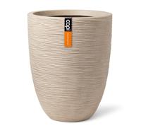 Vaas elegant Waste Rib H46 cm terrazzo beige bloembpot Capi Europe - Capi europe - thumbnail