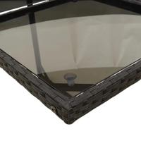 9-delige Tuinset poly rattan zwart - thumbnail