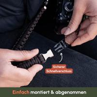 C-Rope Traveler camera strap Dark Coffee, 100cm Paracord - thumbnail