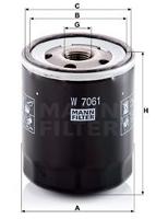 Oliefilter W7061 - thumbnail
