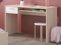 Bureau CARL gerookte acacia/wit - thumbnail