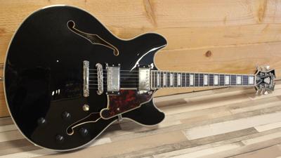 D&apos;angelico Premier DC Black Flake