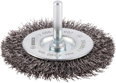 Bosch Accessories Schijfborstel, gegolfd, 75 mm, 0,3 mm, 8 mm, 4500 omw/min Schacht-Ø 6 mm 2608622007 1 stuk(s)