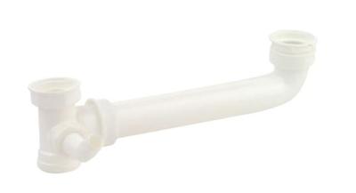 Kirchhoff Kunststof dubbele spoelbakafvoeraansluiting, wit, 1 1/2" x 40 mm, met 3/4" apparaataansluiting - 98837048