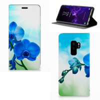Samsung Galaxy S9 Plus Smart Cover Orchidee Blauw - Cadeau voor je Moeder - thumbnail
