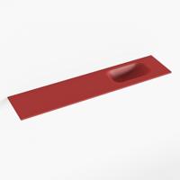 MONDIAZ EDEN Fire solid surface inleg wastafel voor toiletmeubel 100cm. Positie wasbak rechts - thumbnail