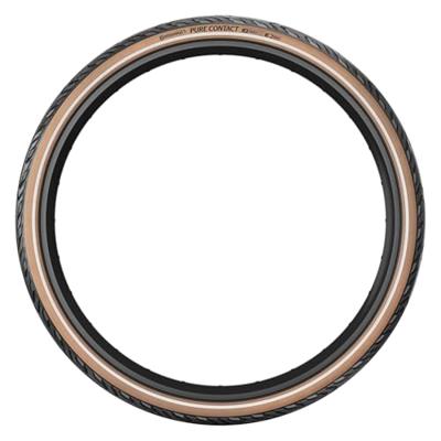 Continental "pure contact" buitenband tyre conti pure contact 47-622 bl/coffee/reflex