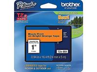 Brother TZe-B51 Labeltape signaalkleur PET Tapekleur: Signaaloranje Tekstkleur: Zwart 24 mm 5 m - thumbnail