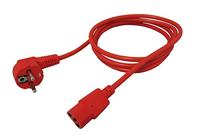 ROLINE stroomkabel, recht IEC-Female, rood, 1,8 m - thumbnail