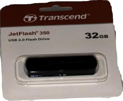 Transcend JetFlash® 350 USB-stick 32 GB Zwart TS32GJF350 USB-A 2.0