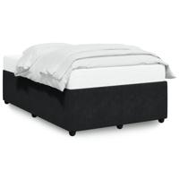 Bedframe zonder matras 120x190 cm fluweel zwart - thumbnail