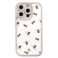 iPhone 14 Pro beige case - Bee happy - thumbnail