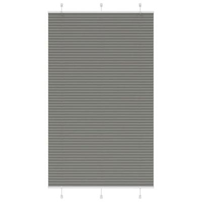 Pliss rolgordijn 120x200 cm stofbreedte 119,4 cm antraciet