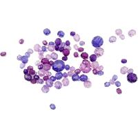 Creativ Company Facetkralen mix paars, 45 gram - thumbnail