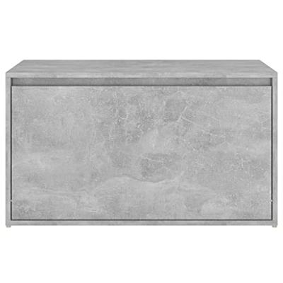 Halbank 80x40x45 cm spaanplaat betongrijs - thumbnail