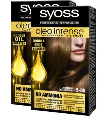 Syoss Color Oleo Intense 5-86 lichtbruin haarverf 1 Set