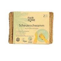 Fairzone Schuurspons - kokos - 2 stuks - thumbnail