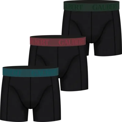 Gaubert 3-pack Heren boxershorts Bamboe - Zwarte bamboe heren onderbroeken
