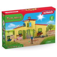 Schleich Farm World - Grote stal, geel speelfiguur - thumbnail