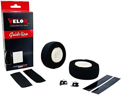 Velox stuurtape maxi cork bicolor zwart/wit (2st)