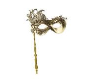 Masker plastic L18b13h1 cm goud Decoris - Decoris - thumbnail