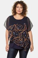 Ulla Popken Blouse, dubbellaags, oversized schouders - Grote Maten - thumbnail