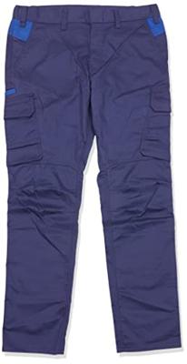 Blaklader 144418328985C52 industriële stretch werkbroek, marineblauw/korenbloem, maat C52