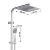 EISL CALVINO hoofddouche set met thermostatische mengkraan | chroom - DX1104CST DX1104CST - thumbnail