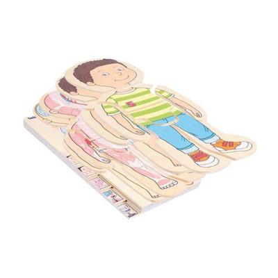 Beleduc houten lagenpuzzel jongen - 5 lagen