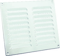 Nedco schoepenrooster alu. 245 x 195 mm RAL9010 wit - thumbnail