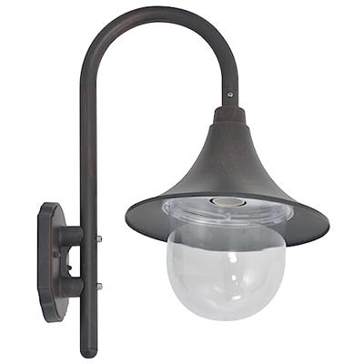 VidaXL Tuin wandlamp e27 42 cm aluminium brons