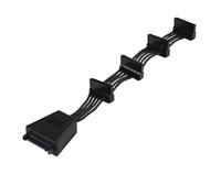 SilverStone Adapter 15-Pin SATA > 4x 15-Pin SATA splitterkabel - thumbnail