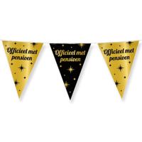 Classy Vlaggenlijn Pensioen Zwart/Goud (10m) - thumbnail