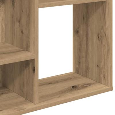 Kamerscherm/boekenkast 100x24x140 cm bewerkt hout eikenkleurig