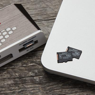 Micro SD kaart met adapter Kingston SDCS2 100 MB/s - thumbnail