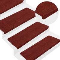 Trapmatten zelfklevend 30 st 65x22,5x3,5 cm rood - thumbnail