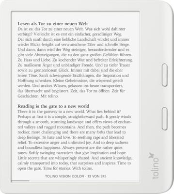 Tolino THALIA tolino vision color eBook-Reader weiß eBook-reader 17.8 cm (7 inch)