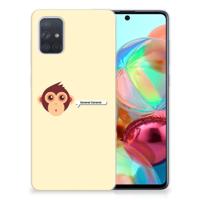 Samsung Galaxy A71 Telefoonhoesje met Naam Monkey - thumbnail