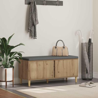 Halbank met kussen met opslag Artisan Eiken 60 x 38 x 46 cm