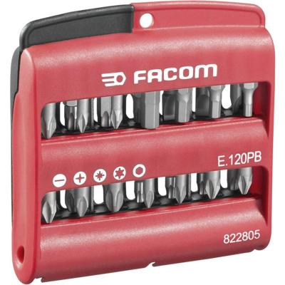 Facom E.120PB Bitset 28-delig Kruiskop Phillips, Kruiskop Pozidriv, Inbus, Binnen-zesrond (TX)