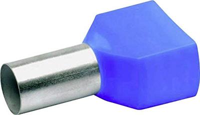 Klauke 87714 Dubbele adereindhulzen 16 mm² Deels geïsoleerd Blauw 100 stuk(s)