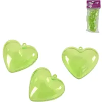 Hanger hart groen 6 cm set van 3 | 24 stuks - thumbnail